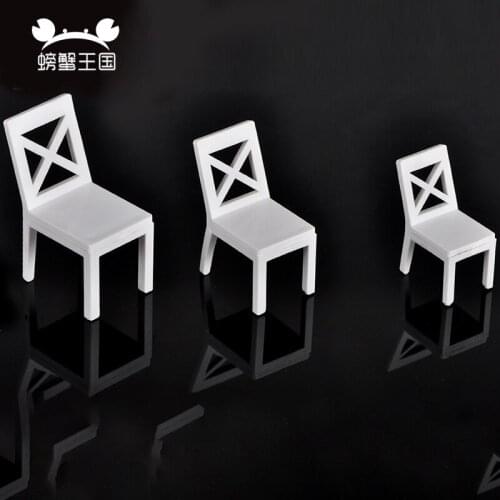 20pcs Mini Dollhouse Miniature Furniture Model Leisure Chair Scenery 1:20 1:25 1:30 Scale model building kit