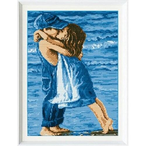 Handmade DIY cross needle embroidery sets Kits Sea Printed Precise Childhood cross-needle design 49.5 * 36 cm Home Decoration