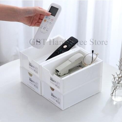 Desk Organizer For Cosmetics Drawer Type Desktop Storage Box Can Be Superimposed Stationery Finishing Box Underwear
