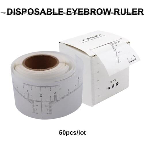 Disposable Eyebrow Stencil Makeup Microblading Measure Tattoo Ruler Beauty Tool Eye Brow Stencil Eyebrow Line Profesional
