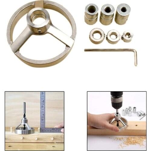 Hole Puncher Locator Straight Angle Drilling Alloy Steel Woodworking Guide for Punching Hole Fixtures DIY Carpentry Tool
