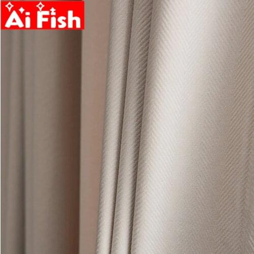 Nordic Mink Velvet Fishbone Pattern Creamy White Blackout Bedroom Curtains For Living Room Luxury Physical Theme Curtains #40
