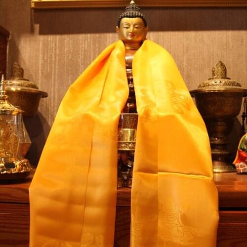 Tibetan Mongolian Shawl Wrap 65*300cm Khadag 5 Color Hada Scarf Silk Gifts for Temple Decoration Etiquette Supplies Khata