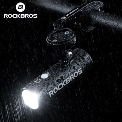 ROCKBROS 400/800 Lumen Bike Front Light Rainproof Bicycle LED Light Flashlight USB Charging MTB Road bike HeadLight Floodlight