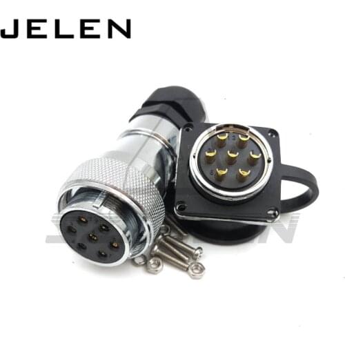 WF28 serie 7 pin waterproof Connector plug socket connector, ip67, Electrical equipment power cord connector Male and female