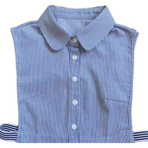 YSMILE Y Striped Shirt Fake Collar Detachable Sweater Collars For Man And Women Clothes Accessories
