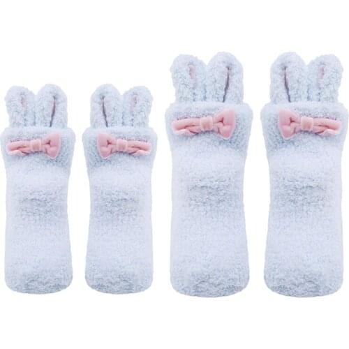 Baby Boy Baby Girl Plush Rabbit Winter Socks Cute Cartoon Socks Babys 100% Cotton Socks Antiskid Socks