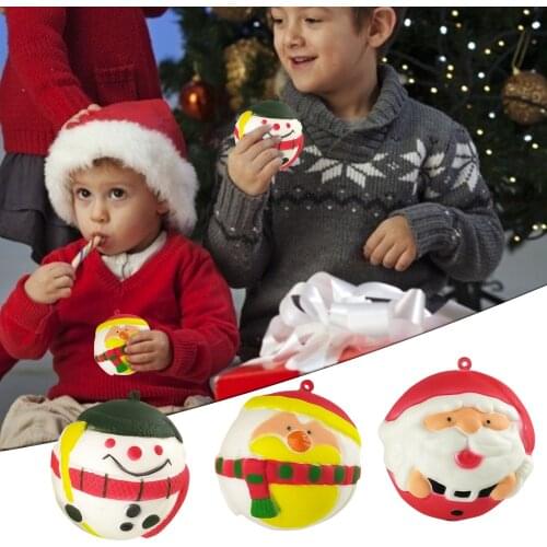 3PC Christmas Wrist Toy Ball Pressure Stress Relief Autism Needs Health Exhaust Ball Christmas Gift Antistress Squeeze Toys