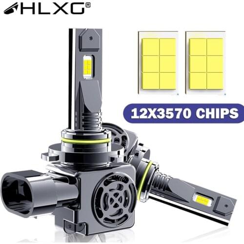HLXG 20000LM super LED lampada h4 H7 лампочки h11 H8 H9 Bulbs 6000K 12V HB3 9005 9006 HB4 Car Lamps led H1 headlight Auto Lights