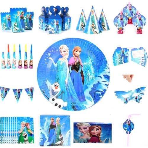Disney Frozen Party Snow Baby Birthday Party Decorations Kids Girl Party Supplies Party Decoration Set Baby Shower