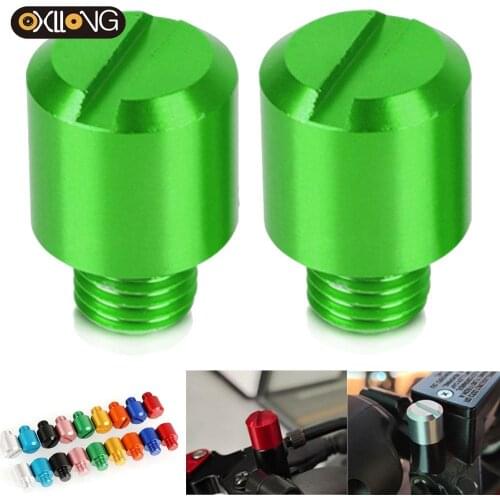 For Kawasaki Z250 Z300 Z400 Z650 Z750 Z800 Z900 Z1000 Accessories Motorcycle M10*1.25 Mirrors Hole Plug Screws Caps Cover Bolts