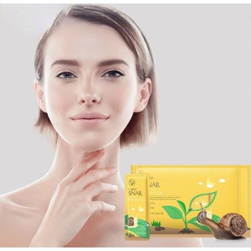 LAIKOU Snail Face Mask Sleeping Facial Mask No Washing Beauty Face Care Portable Travel Home Anti Wrinkle Moisturizing Skin Care