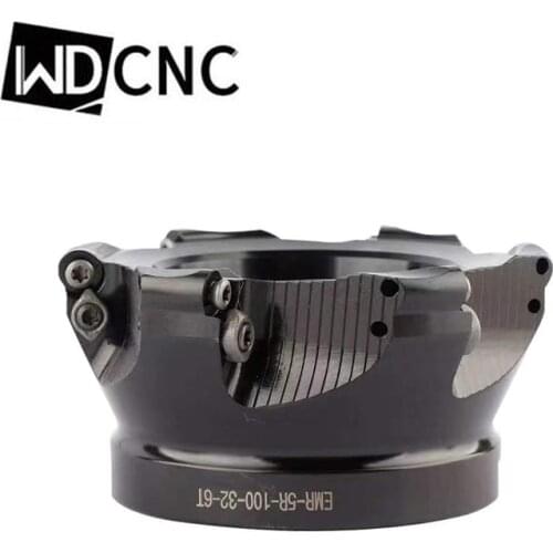 EMR Face mill RPMW1003 insert holder EMR5R-50-22 63-22-4T 80-27-5T 100-32-6T Rounding Face mill head Cutter