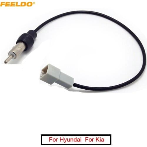 FEELDO 5Pcs Car Radio Wire Cable For Hyundai 2009-2011/Kia KI-11 Female Connector Antenna Adapter #AM1548