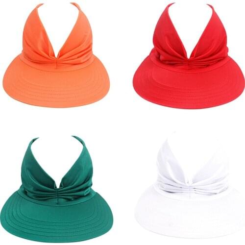 Summer and autumn ladies adult empty sun hat sun hat outdoor fishing hunting hat anti-ultraviolet sports elastic equipment
