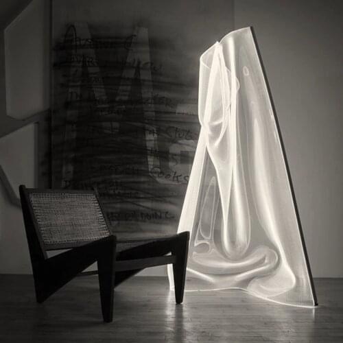 Postmodern minimalist streamer floor lamp irregular living room bedroom study studio creative acrylic floor lamp