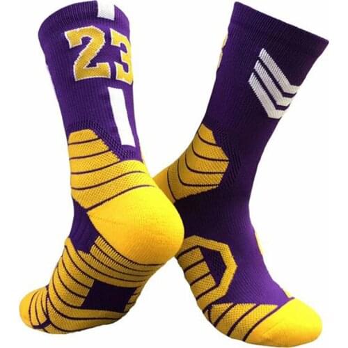 Mens High-Top Actual Combat Professional Basketball Socks Thick-Soled High-Tube Running Long-Tube Sports Socks Four Seasons