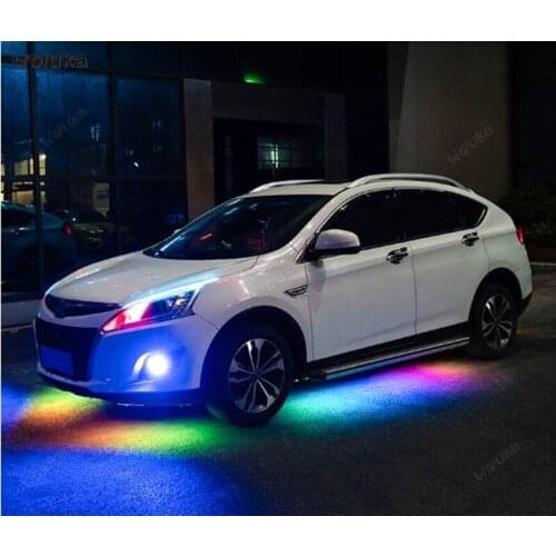 Car door light streamer LED water light side door atmosphere light colorful modified chassis decorative light strip CD50 Q04
