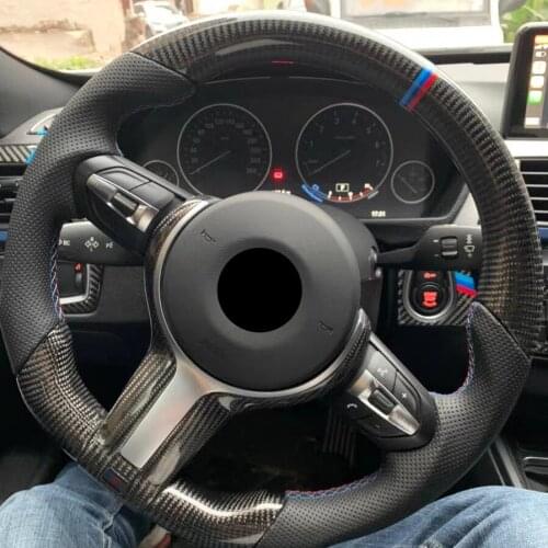 Real Carbon Steering Wheel For BMW M Sport F30 F31 F34 F10 F11 F07 F45 F46 F22 F23 M235i M240i 1 Series 140i M 125d 2019 2020