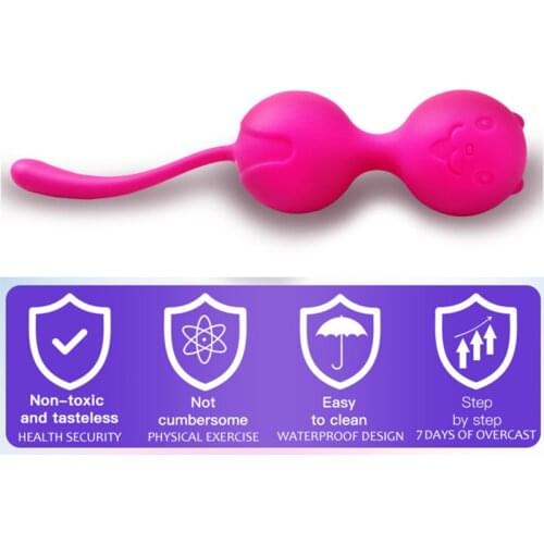 Silicone Kegel Vaginal Balls Tight Exercise Vibrating Eggs Geisha Ball Duotone ben Wa Balls Adult Sex Product Sex Toys for Women