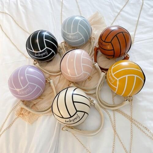 Womens Kawaii Ball Shape Shoulder Bag Handbag Tote Large Capacity PU Shopper Bags Cute Bag For Girls New Design Small Crossbody