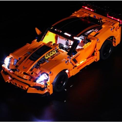 LED Light With Compatible For 42093 Technology Chevrolet ZR1 Sports Car (Only LED Light, No Block Kit)