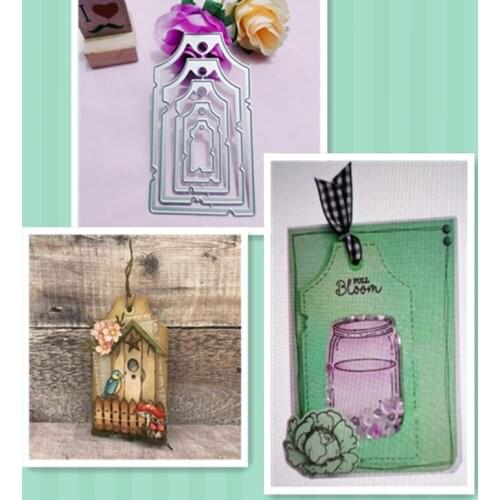 Signage label background Metal Cutting Dies for DIY Scrapbooking Album Paper Cards Decorative Crafts Embossing Die Cuts