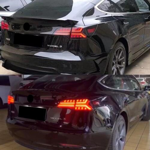 Car Styling Tail Lamp Tail Lights Model Y LED Tail Light Dynamic Signal DRL Brake Reverse auto Accessories for Tesla Model 3