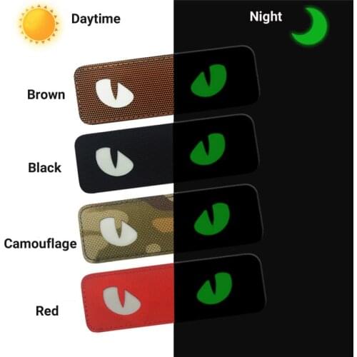 1PC High Quality Fashion Eye Embroidered Badge Luminous Patches for Clothes Backpack Sew On Patch 3cm x 9cm