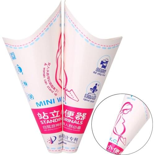 10Pcs/Lot Outdoor Female Paper Urinal Standing Pee Urination Device Mini Toilet For Outdoor Camping Tools Portable Disposable