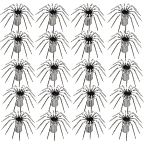 20 PCS Stainless Steel Shrimp Squid Hooks Fishing Tackle Equipment-12 Points/14points for Option