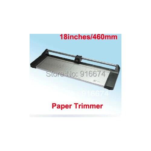 Free shipping Discount Portable 18 inches 460MM Manual Rotary Professional Paper Cutter PVC Trimmer