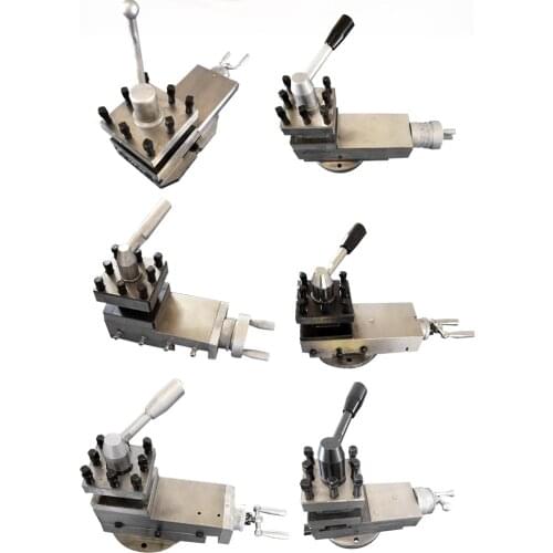 Lathe tool holder assembly, small carriage tool holder, square tool holder, quick change tool holder