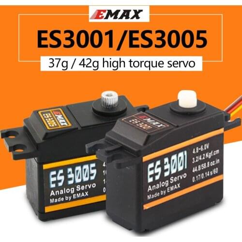 Emax ES3001 ES3005 Analog Metal Waterproof Servo with Gears 43g servo 13KG torque for RC car boat airplane