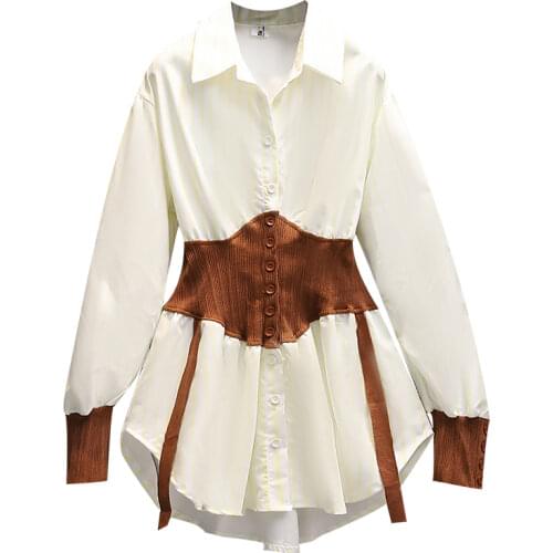 HAURAS Womens White Shirts