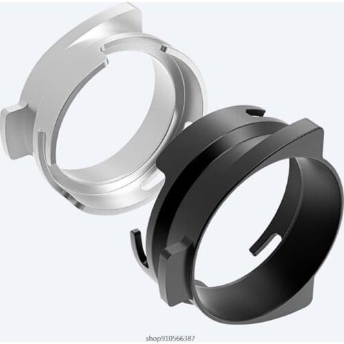 Handle Dedicated Coffee Dosing Ring Rotatable Aluminum Alloy Coffee Powder Receiving Loop Espresso Dosing Funnel Coffee Dropship