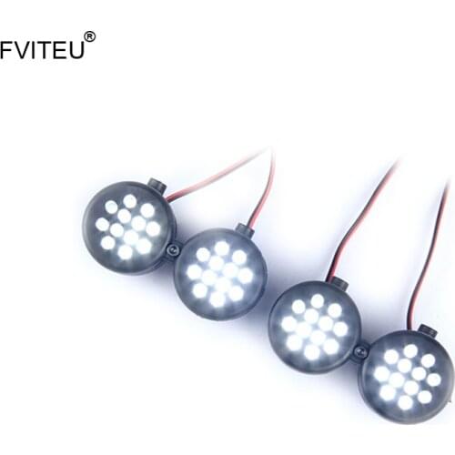 FVITEU Plastic Receiver-line LED lights Set for 1/5 Losi 5ive-T Rovan LT King Motor x2
