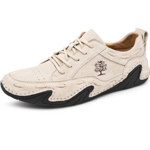 Men Loafers Shoes Soft Genuine Leather Moccasins Fashion Octopus Sole Driving Shoes Casual Business Sneakers Footwear Plus Size