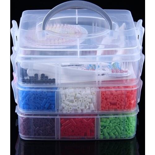 5mm 12Colors 9000pcs Hama Beads Set Toy DIY Perler Beads Puzzle Tools Pegboards Kit Hama Perler Beads With accessories Kids Toys