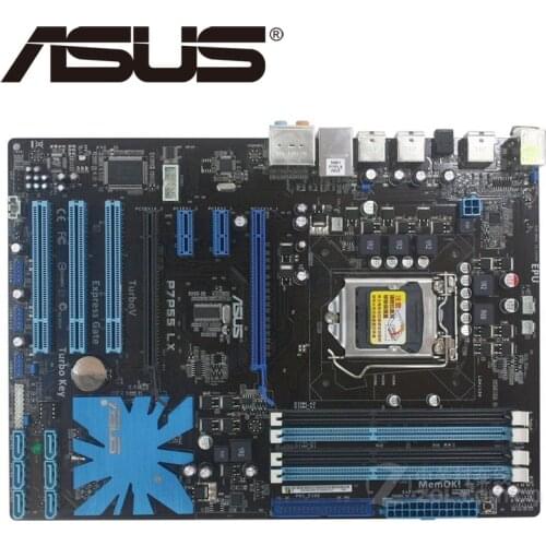 Asus P7P55 LX Desktop Motherboard P55 Socket LGA 1156 i3 i5 i7 DDR3 16G ATX UEFI BIOS Original Used Mainboard On Sale