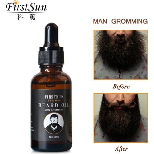 Natural Organic Men Beard Oil Bottle Men Moustache Cream Beard Smooth Nourishing Beard Products Healthy TSLM2