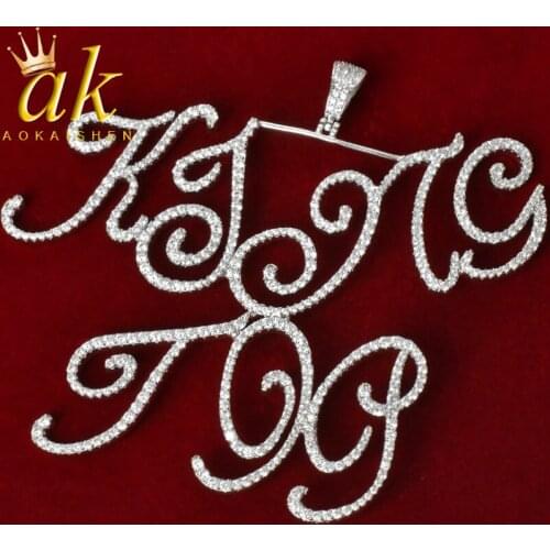 Custom name Cursive Letter Necklaces For Women Gold Color Charm Rock Street Hip Hop Jewelry