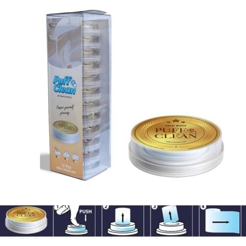Pufai Puff Clean Intimate Wipes for sensitive area cleaning 12 Pieces Cleaning Capsules in a box