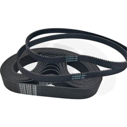 Rubber Power Transmission Timing Belt Parts HTD591-3M HTD594-3M HTD597-3M Width 8mm 10mm 15mm Customize width Available