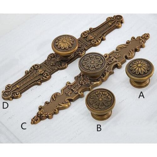 Dresser Knobs Handles Drawer Knobs Pulls Handles Backplate Kitchen Cabinet Handles Antique Brass Ornate Furniture Door Handles