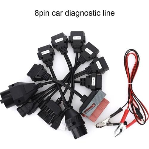 Technical Universal Professional Kit 8pcs OBD2 Cables Adapter Cars For AUTOCOM CDP OBD2 Car Cables Adapter