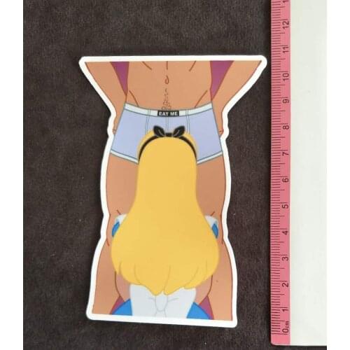 Beauty and man PVC funny Car Skateboard Laptop Luggage Vinyl Sticker Graffiti Laptop Luggage Decals Buy 3 Free 1