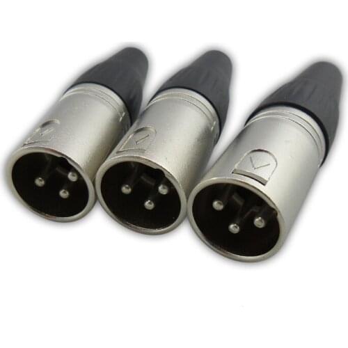 XLR microphone head 3 core cannon plug microphone Speaker cable connector