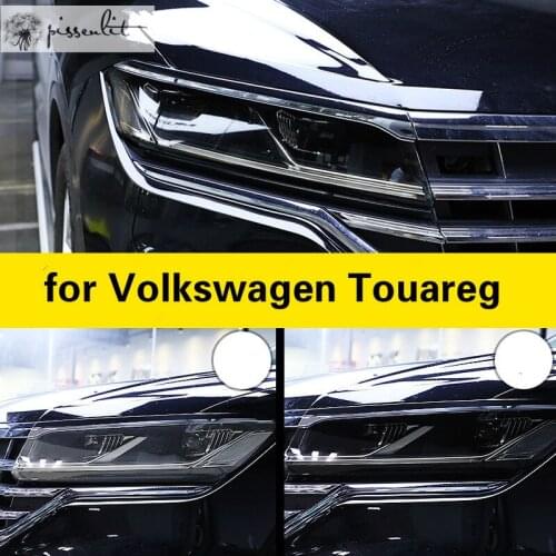 For Volkswagen Touareg Accessories Headlight Protective Film Blackened Transparent Film Repair Scratches Paint Protection Film