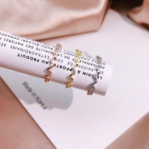 Whole 100% Real 925 Sterling Silver Sumptuous Adjustable Rings Exquisite Tree Branch Shiny Cubic Moissanite Wedding Bridal Ring